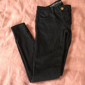American Eagle Super Stretch Black Jeggings